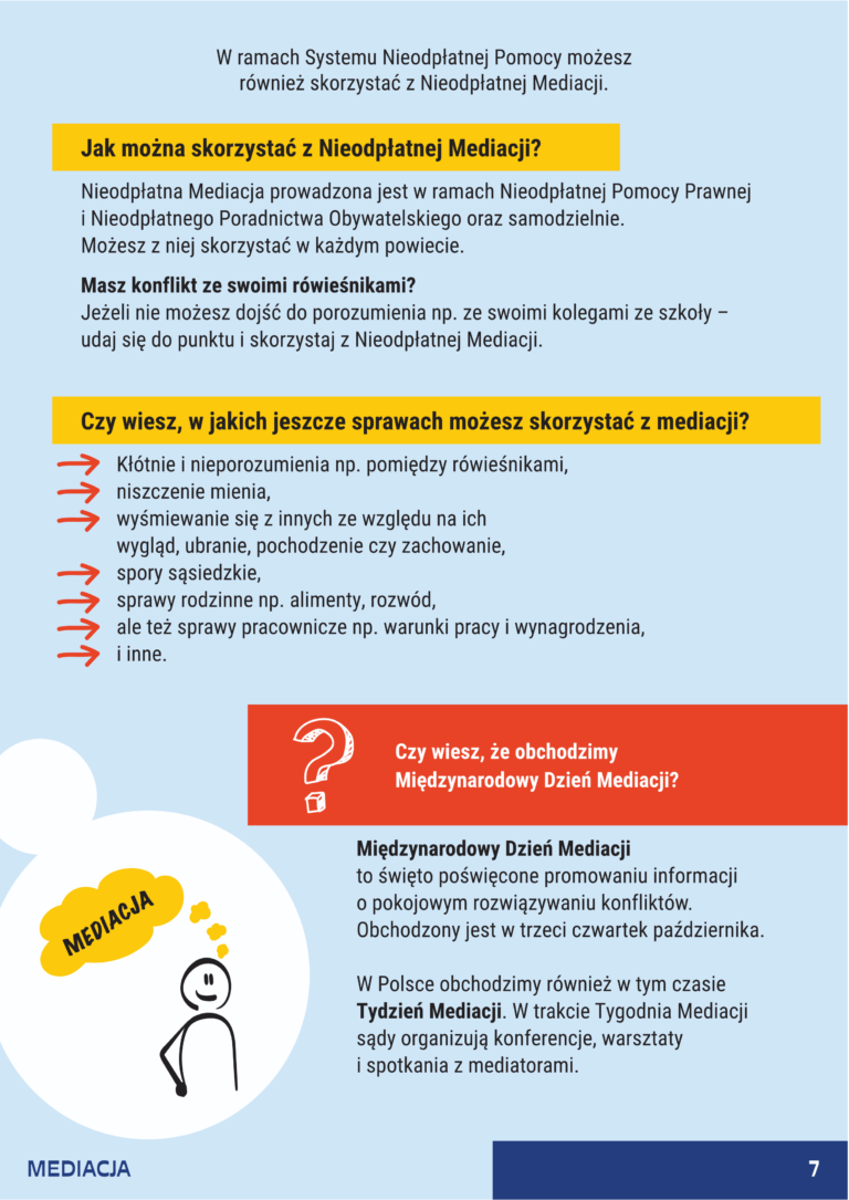 Broszura - Młodzież w Systemie Nieodpłatnej Pomocy7
