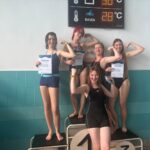 zwycięzcy zawodów pływackich