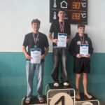 zwycięzcy zawodów pływackich