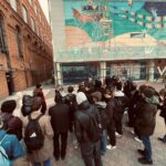 uczniowie w muzeum w Łodzi