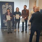 rozdanie nagród w konkursie strzeleckim