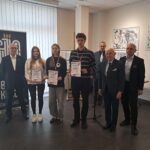 rozdanie nagród w konkursie strzeleckim